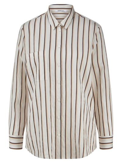 Blouse lange mouwen Van Peter Hahn wit