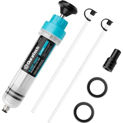 DURATECH 200 cc afzuigpomp voor motorolie en vloeistoffen   houdt de motorruimte schoon met oliespuit, oliespuit en vloeistofextractor, ververst