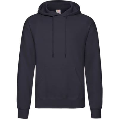 Fruit of the Loom Lichtgewicht uniseks Adult Polycotton Hoodie (Deep Navy)