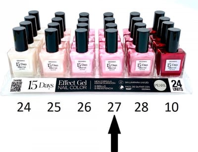 D'Donna - 15-Days Effect Gel Nagellak Pearl - Roze Parelmoer - 1 Flesje met 16 ml. inhoud - Nummer 27