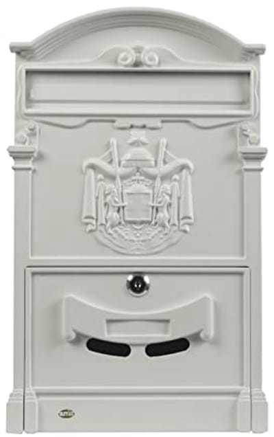 Outdoor Letterbox in Klassieke Stijl voor Huizen en Tuinen - Aluminium, 40.5 x 25.5 x 8.5 cm
