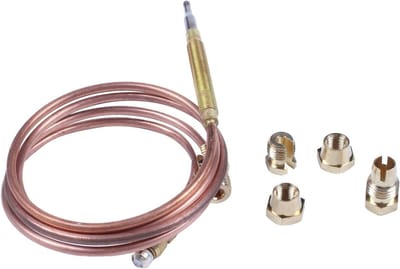 Thermokoppel Kit - Gasfornuis Vervanging - Apparaat Reparatie - Universele Pasvorm - 900mm Lengte - Goud