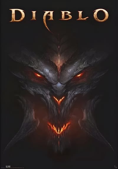 Diablo Poster – Dark Fantasy Game Kunst – 61 x 91,5 cm – Gamer Muurdecoratie – Blizzard Entertainment
