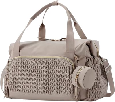 Luiertas Grote Capaciteit – Baby Verzorgingstas Organizer voor Kinderwagen, Baby Luiers en Moederschap Tas - Beige