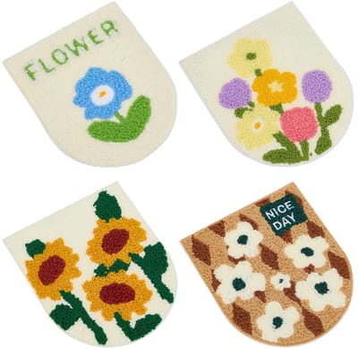 Dailygoods- Patches 4 Stuks - Opstrijkbare Patches - Geborduurde Patches - Decoratie voor Kleding - DIY Accessoires - Geschikt voor Strijken/Naaien - Stofpatches
