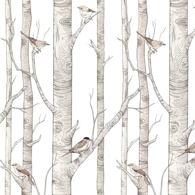 Baby behang Dekornik Birch Forest