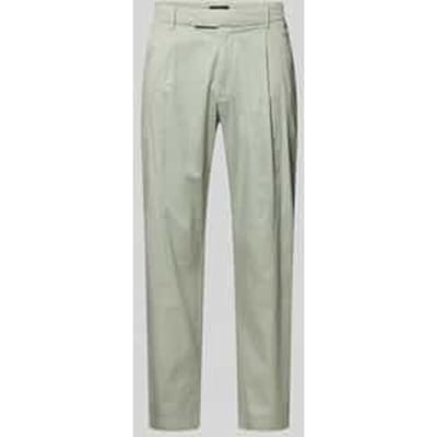 slim fit pantalon met biezen en Franse steekzakken