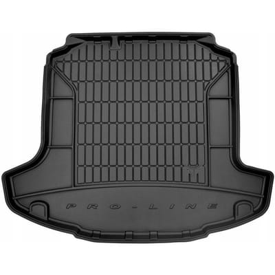 FROGUM Kofferbakmat - Rubber - Geschikt voor SKODA RAPID (2012-2018) - Sedan - Met zij-uitsparingen - Organizer functie - Zwart