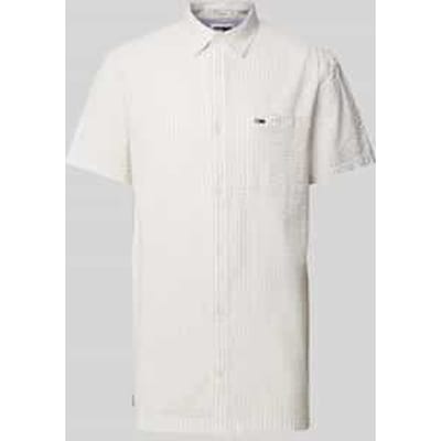 Regular fit vrijetijdsoverhemd met labelstitching