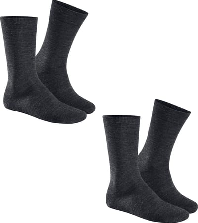 HUDSON Only 2pack - sock Heren Sokken - Anthra mel. - Maat 39/42