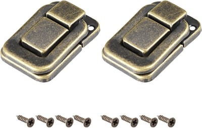 Schakelslot 2 stuks - IJzeren kliksluiting - Kasten en boxen sluiten - Compact en stevig - 38 x 25 mm