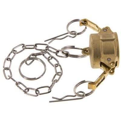 Camlock DN 20 (3/4'') Koppeling MessingEnd Cap Type DC MIL-C-27487