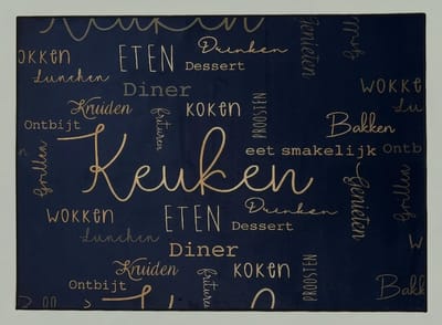 De Groen Home Vloerkleed 80x120cm - Knus Koken Collectie - Keukenloper - Halloper - Wasbaar Antislip Zacht Tapijt