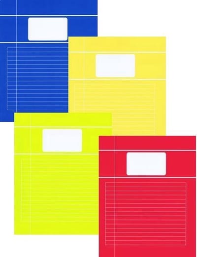 Benza - Basic Schriften Lijn A5 Trendy Assorti (5 stuks)