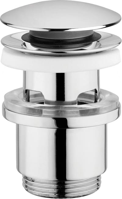 Clic-Clac Wastafelafvoer met Overloop 63 mm Verchroomd