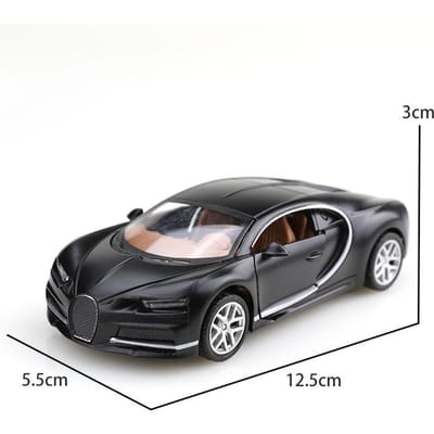 (Verpakt)1:36 Bugatti Chiron, Legeringsmodelauto, Gesimuleerd Off-road Voertuig, Legeringsauto voor Kinderen, Speelgoedmodel voor Jongens, Auto-ornamenten gray