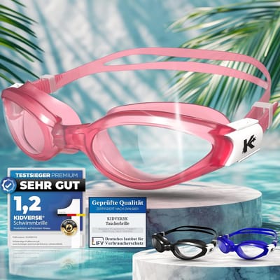 Onbreekbare zwembril voor kinderen - 100% waterdicht met UV-bescherming en anti-condens