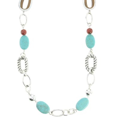 Behave - Lange ketting met natuursteen - 91 cm - Elegante mode sieraden