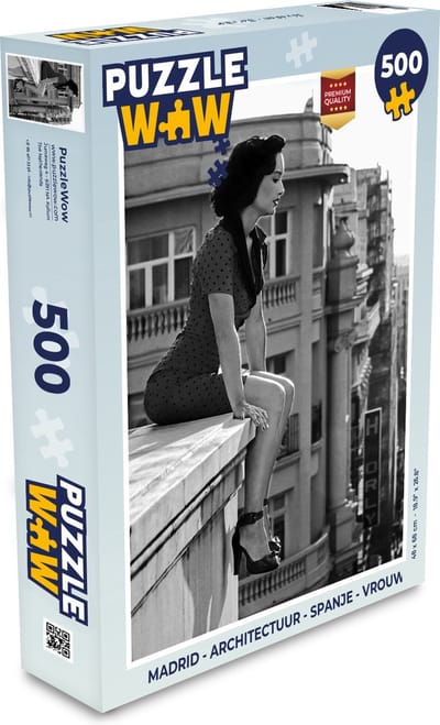 Puzzel Madrid - Architectuur - Spanje - Vrouw - Legpuzzel - Puzzel 500 stukjes