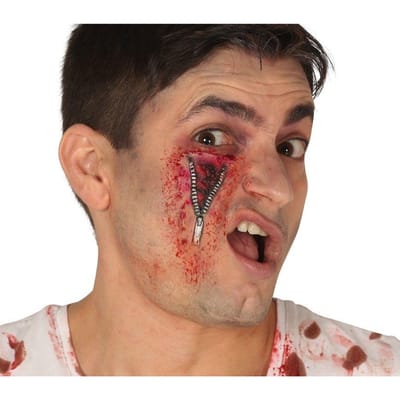 Kunstmatige Litteken Wond Slot Zombie Met Lijm