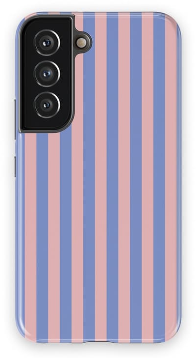 DripCase Gestreept Hoesje Samsung Galaxy S22 | Backcover met Mag | Stripes Motief | Trendy Case Samsung Galaxy S22 met Strepen Milkshake