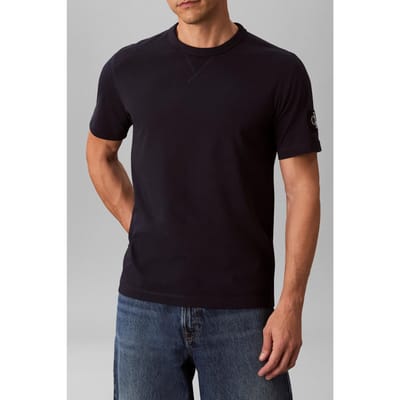Calvin Klein Badge Regular Tee Night Sky Taglia: S | Magliette basic Outlet | Uomo | Nero