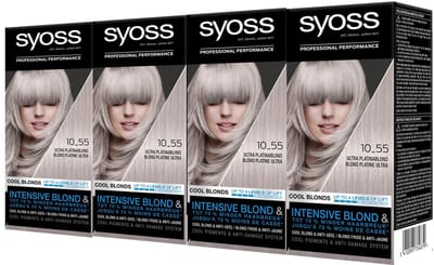 Syoss Haarverf - 12-59 - Cool Platinablond - 4 x 115 ml