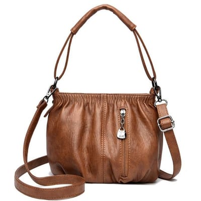 Nieuwe crossbodytas voor dames Schoudertas voor dames Schoudertas voor dames Retro veelzijdige moedertas Europees en Amerikaans brown