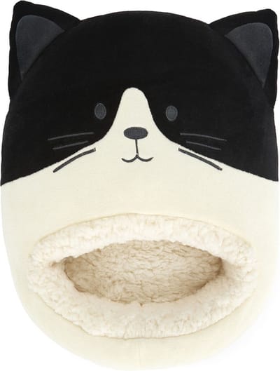 Balvi Voetenwarmer Kat Poes Kitty Wit Zwart One Size