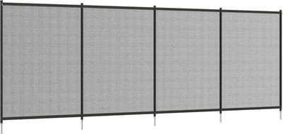 Outsunny-Teichzaun-365cm x 126cm-Schwarz