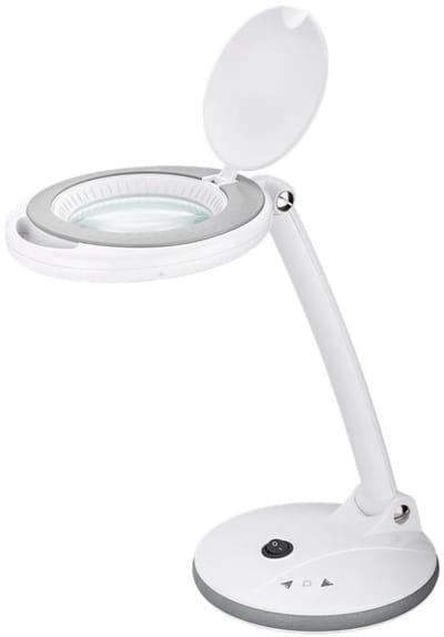 Goobay LED loeplamp | 450 lm (dimbaar) | 6W | bureaustandaard | wit
