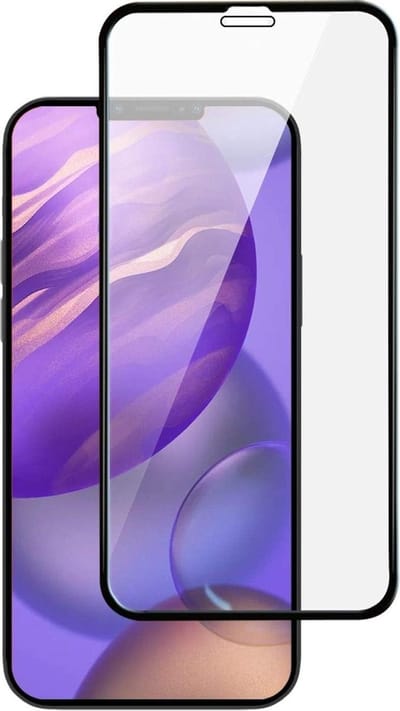 1x Screenprotector Geschikt Voor: iPhone 12 Pro Max Tempered Glas Screenprotector Volledige dekking Scherm glas