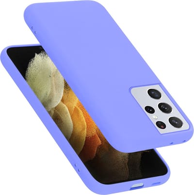 Cadorabo Hoesje geschikt voor Samsung Galaxy S22 ULTRA in LIQUID LICHT PAARS - Beschermhoes gemaakt van flexibel TPU silicone Case Cover