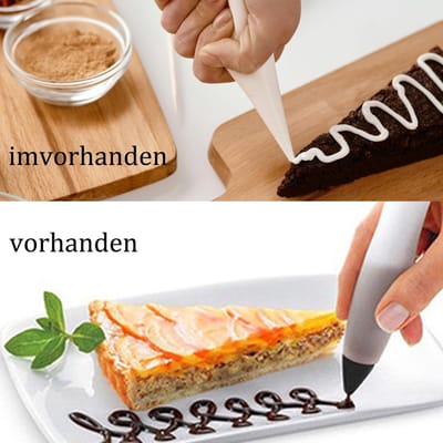 Dailygoods - 34-delige set wordt geleverd met 20 spuitmonden, decoratiestift, cake, spuitzak, spuitzak, gebakset voor cupcake, koekjes, crèmebrood, dessert, zwart