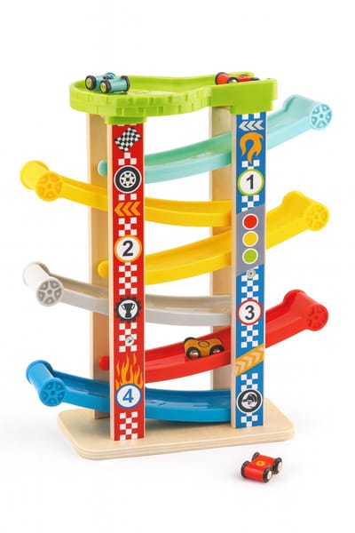 Tooky Toy® Speelgoed Toren - Stimulerend houten Montessori speelgoed – Duurzaam, Educatief en Creatief spel voor Kinderen om Zelfredzaamheid en Vaardigheden te Ontwikkelen