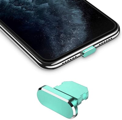 Cadorabo Beschermende Kap geschikt voor iPhone in GROEN - Stof Beschermende Stop geschikt voor het Laden Haven Stofdicht