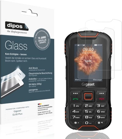 dipos – 2x Matte Pantserfolie geschikt voor Gigaset GLX8 Plus | 9H Screenprotector