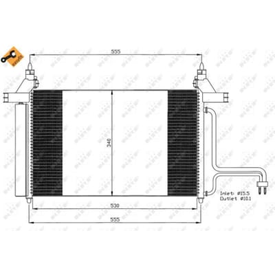 Condensor, airconditioning NRF 35495