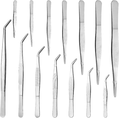 14-delige multifunctionele pincetten set voor keuken, tuin en laboratorium