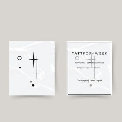 Tijdelijke tattoo libra sterren | Neptattoo volwassenen | Tijdelijke tattoo voor volwassenen | Temporary tattoo | Plaktattoos voor volwassenen | Neptattoos | Probeer zorgeloos een tattoo | tattforaweek