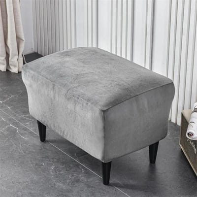 Fluwelen Wing Chair Cover Stretch Spandex Fauteuilhoezen Verwijderbare Wingback Sofa Hoezen Met Zitkussenhoes Voetenbankhoes
