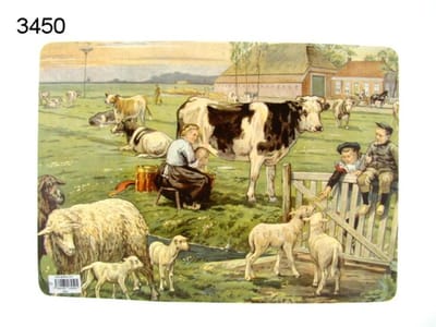 Geharo Placemat Ot en Sien In de Weide – 29 x 41,5 cm Kunststof