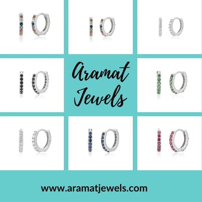 Aramat Jewels | Oorringen | 925 Zilveren Mini Oorbellen met Zirkonia 3-5mm - Kleine Studs | 9mm / Multikleur | |9mm | Zilver | Kinderen, Volwassenen | Verkleurd niet