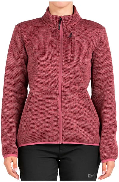 +8000 Sanspir Fleece Met Volledige Rits Roze S Vrouw