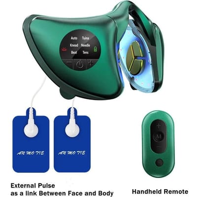 NOUVEAU Masseur Facial Intelligent Lifting et Raffermissant Appareil de Lifting du Visage en V Modelage Corporel Complet Anti-âge Instrument de Beauté vert