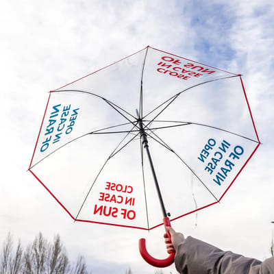Fisura - Paraplu Open In Case Of Rain, Close In Case Of Sun - transparant