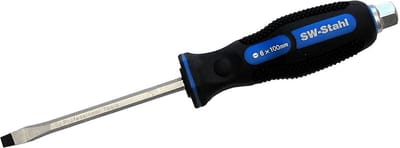 SW-Stahl 31804SB schroevendraaier met gleuf I 6 x 100 mm I gleufschroevendraaier I schroevendraaiergereedschap
