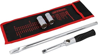 Professionele Wielmoersleutel met Verlengde Hefboom en Dopsleutels voor 17/19/21/23 mm