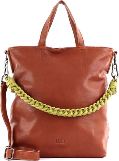 FREDsBRUDER Leren Nida Shopper Golden Brown Terracotta