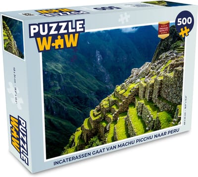 Puzzel Incaterassen gaat van Machu Picchu naar Peru - Legpuzzel - Puzzel 500 stukjes